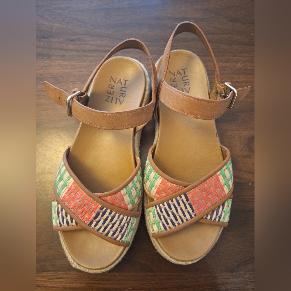 Naturalizer Women's Multicolor Woven Sandals Size 7.5